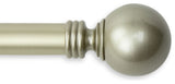 Globe Curtain Rod, Light Gold, 66"-120"
