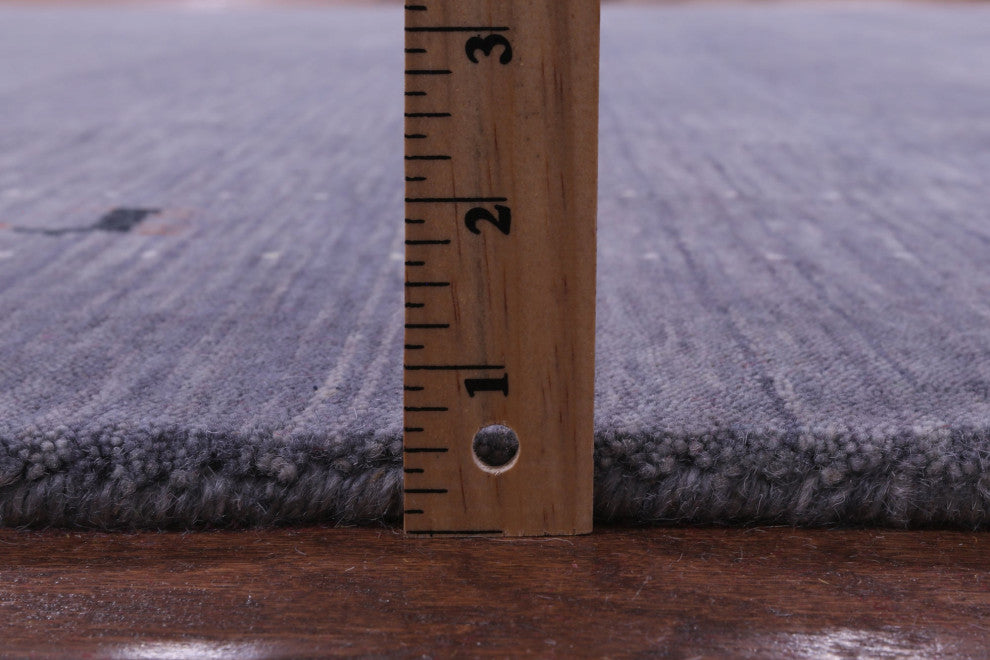 8' Square Persian Gabbeh Hand Knotted Wool Rug - Q15184