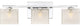 Quoizel WCP8603C Three Light Bath Fixture, Polished Chrome Finish