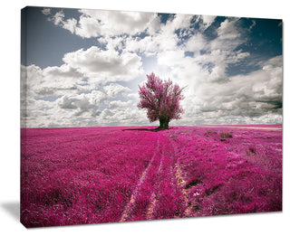 "Purple Tree Dreamscape" Landscape Canvas Photo Print, 20"x12"