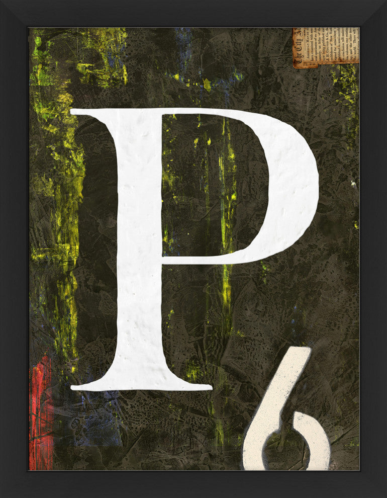 Alphabet "P", Giclee Reproduction Artwork