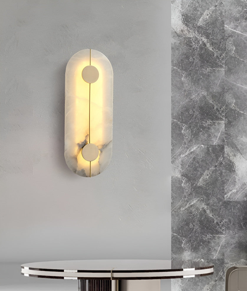 Luxury Marble Wall Lamp for Bedroom, Living Room, Kitchen, B