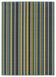Oriental Weavers Caspian Blue/Brown Stripe Indoor/Outdoor Rug 5'3"X7'6"