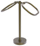 Two Ring Oval Guest Towel Holder, Antique Brass