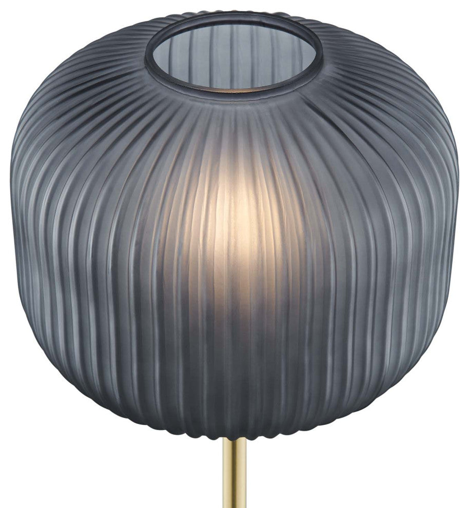 Floor Lamp Light, Gold, Glass, Modern, Mid Century Cafe Bistro Hospitality