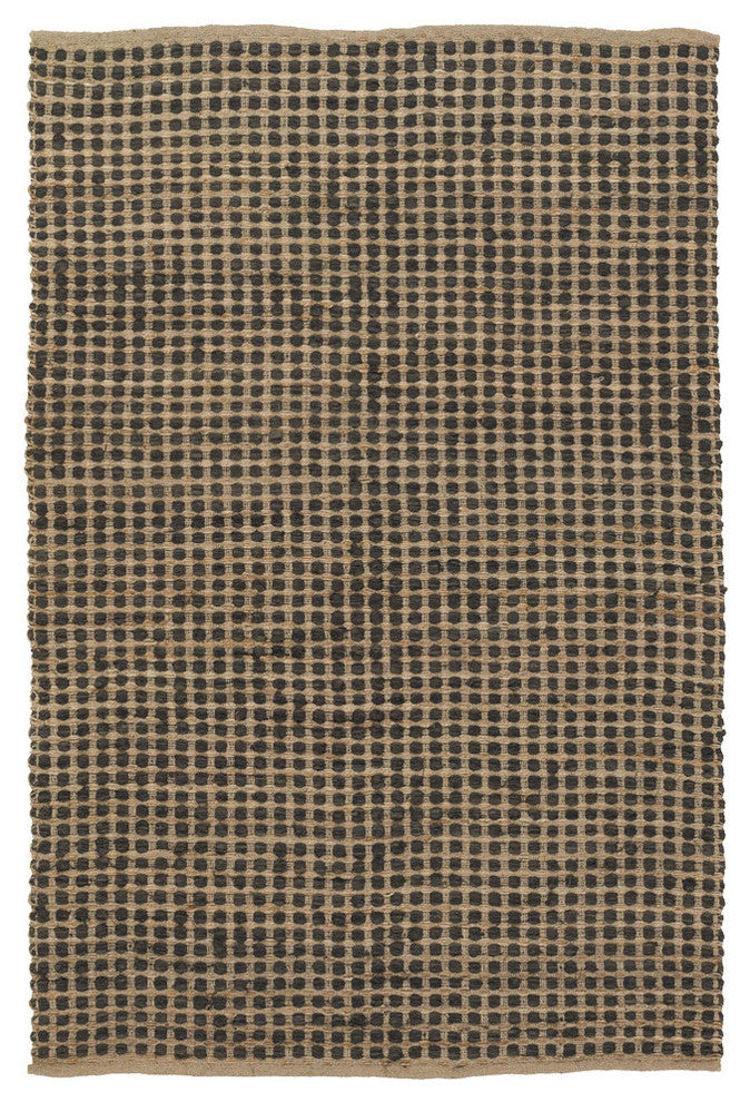 Jazz Contemporary Area Rug, Tan and Black, 5'x7'6" Rectangle