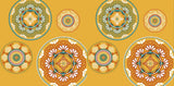 Medallions Geometric Print Bath Towel, Gold