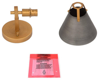 LNC Modern 1-Light Dimmable Metal Armed Wall Sconce 6"W, Gray