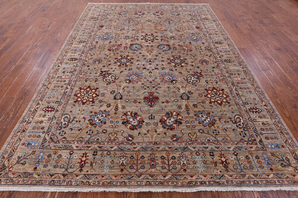 Persian Tabriz Hand Knotted Wool Rug 8' 2" X 11' 4" Q9994