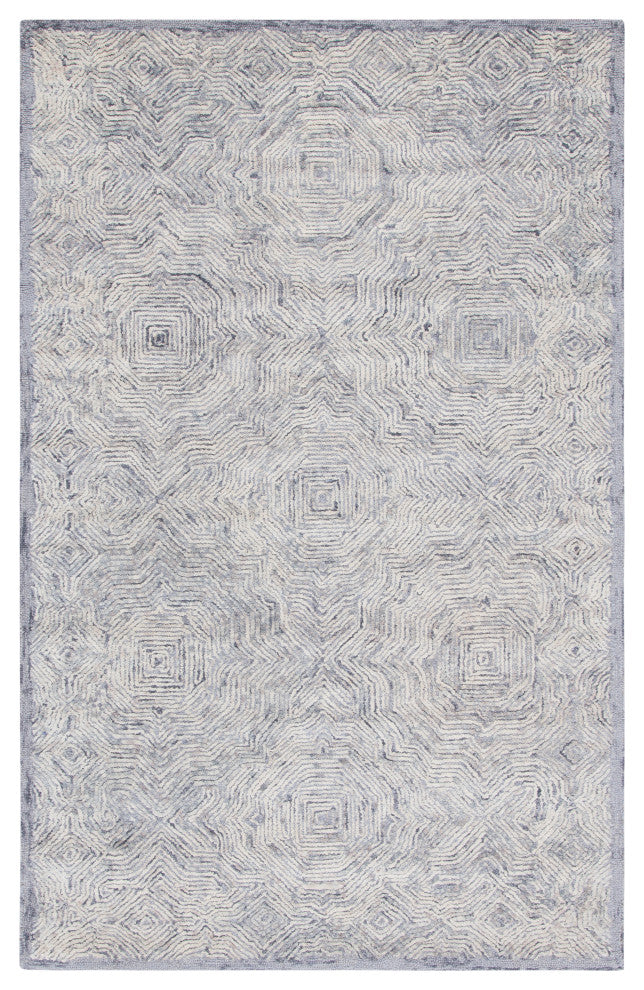 Safavieh Ikat IKT506 Rug 6'' Square Silver Rug