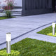 1x60W Outdoor Path Light With Stainless Steel Finish and Opal Frosted Glass