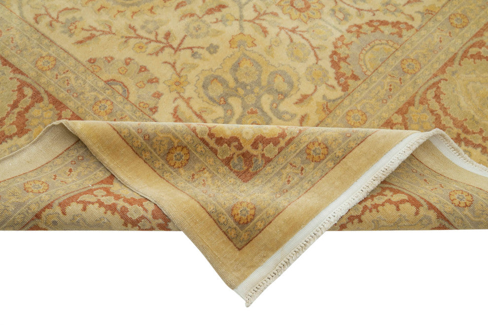 Rug N Carpet - Hand-Knotted Oriental 8' 6" x 11' 8" Pastel Oushak Area Rug