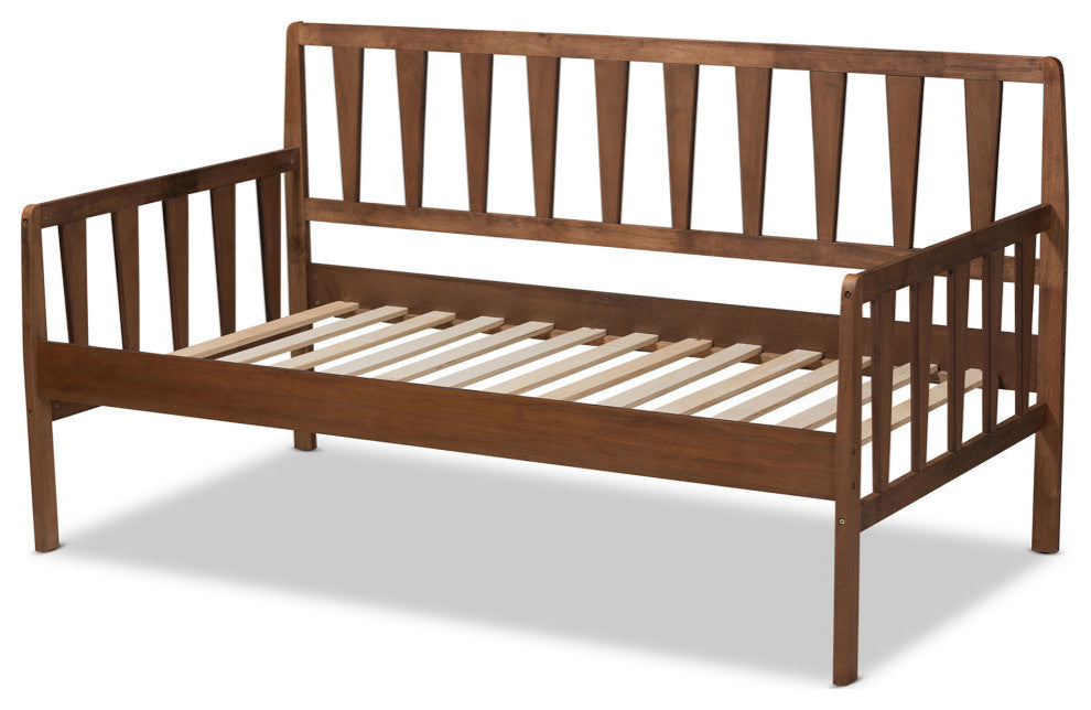 Bree Walnut Effect Modern Farmhouse Daybed