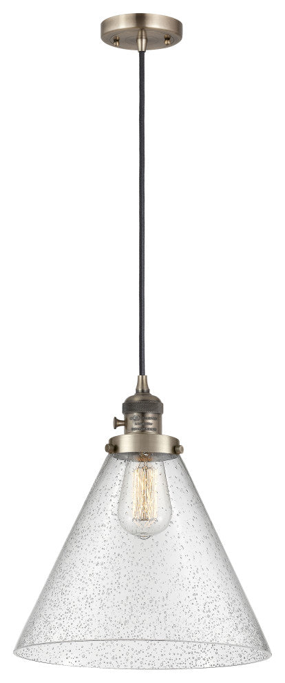INNOVATIONS 201CSW-AB-G44-L 1-Light Mini Pendant Antique Brass