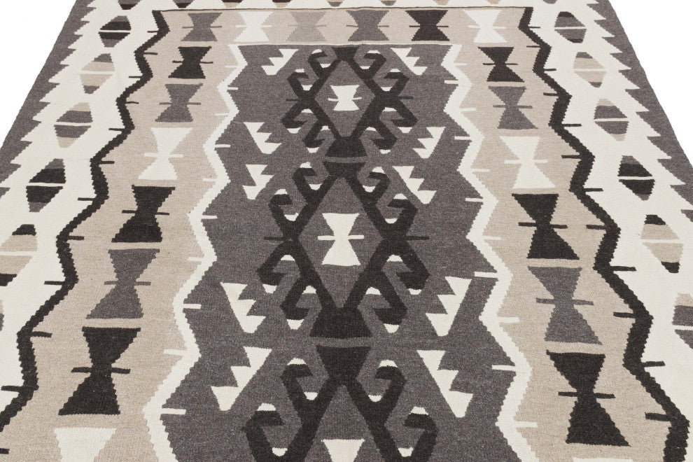 New Handwoven Turkish Kilim Rug 6' x 7' 5", 72 in. x 89 in.