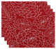 Olena, Floral Print Placemat, Coral
