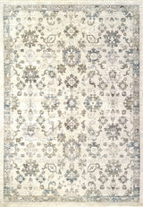 Dynamic Rugs Refine Shrink Poly Area Rug, Cream Gray Blue, 9'x12'