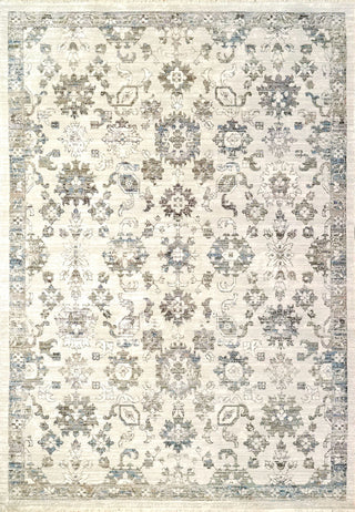 Dynamic Rugs Refine Shrink Poly Area Rug, Cream Gray Blue, 9'x12'