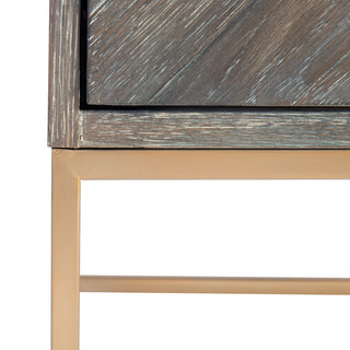 Close-up on white background focusing on top edge and drawer front.