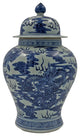 Chinese Blue and White Dragon Ginger Jar