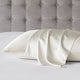 Madison Park Silk 100% Mulberry Single Pillowcase, Ivory