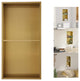 Stainless Steel Shower Niche Recessed Double Layer No Tile Needed , Gold