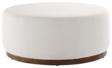 Tilden Large 38" Round Boucle Upholstered Upholstered Ottoman