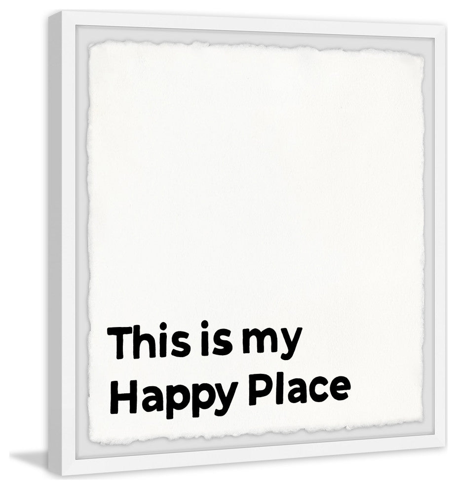 "This Is My Happy Place II" Framed Painting Print, 18x18