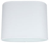 Aspen Creative 37001 Oval Hardback Shaped Spider Lamp Shade in Off-White