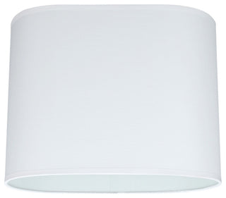 Aspen Creative 37001 Oval Hardback Shaped Spider Lamp Shade in Off-White
