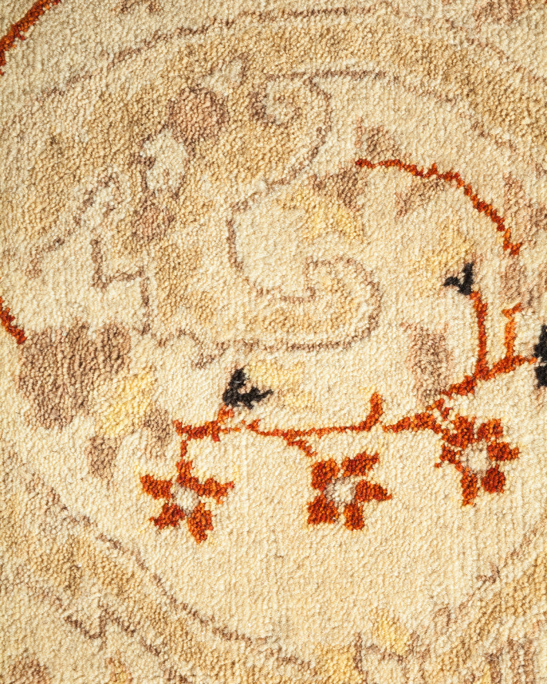 Mogul, One-of-a-Kind Hand-Knotted Area Rug Ivory, 5'0"x7'9"