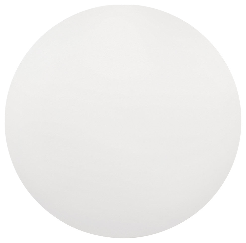 Jasper 5-Piece 59" Wide Round Dining Set Pedestal Base With Upholstered Chairs, White