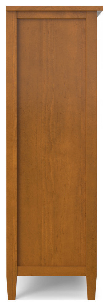 Warm Shaker Solid Wood 9 Cube Storage, Light Golden Brown