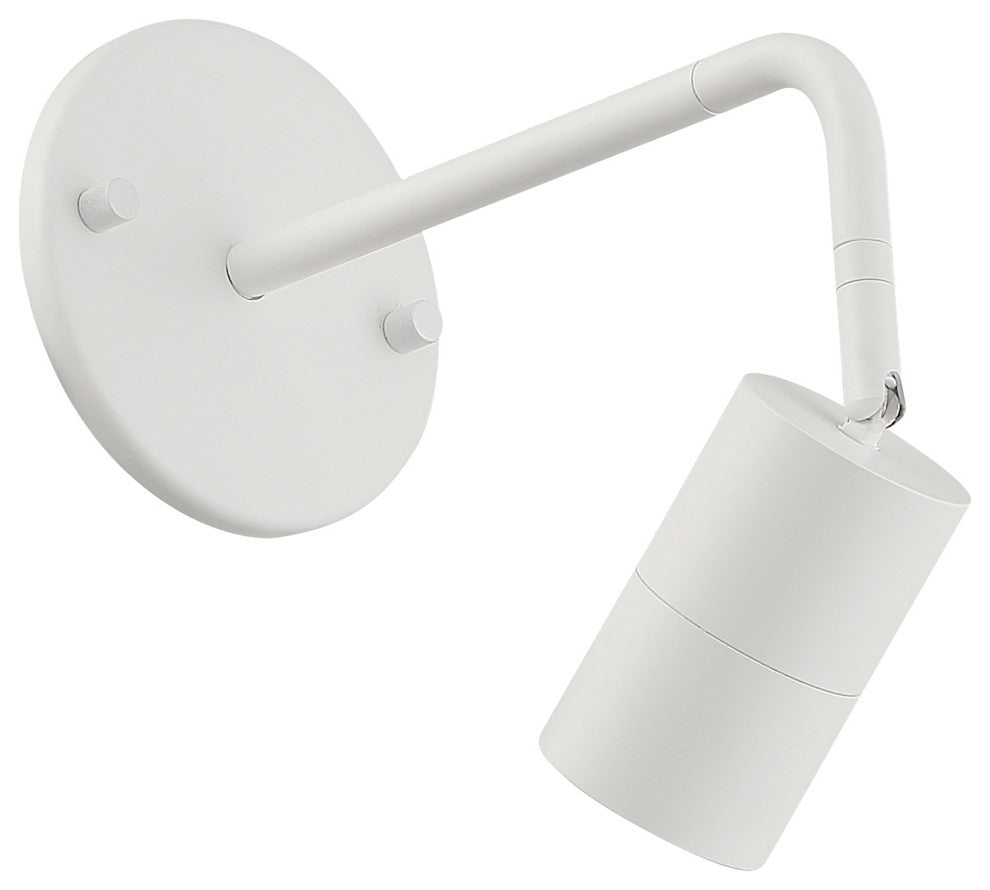 Cafe 1 Light LED Wall Or Ceiling Spotlight, Matte White
