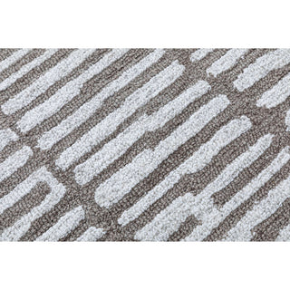 Obeetee Jaipur Static Hand Tufted Rug, Taupe, 2'x3'