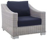 Conway Sunbrella Outdoor Patio Wicker Rattan Armchair