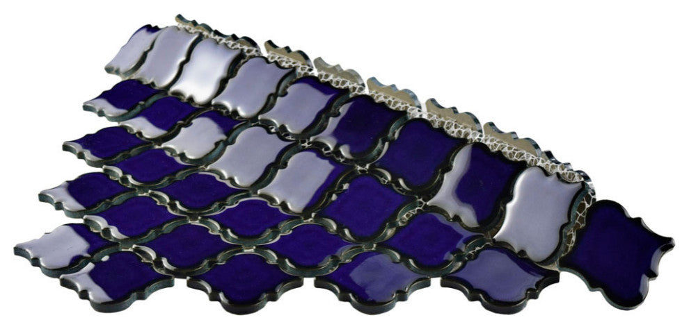 Hudson Tangier Mosaic Floor and Wall Tile, Blue Eye