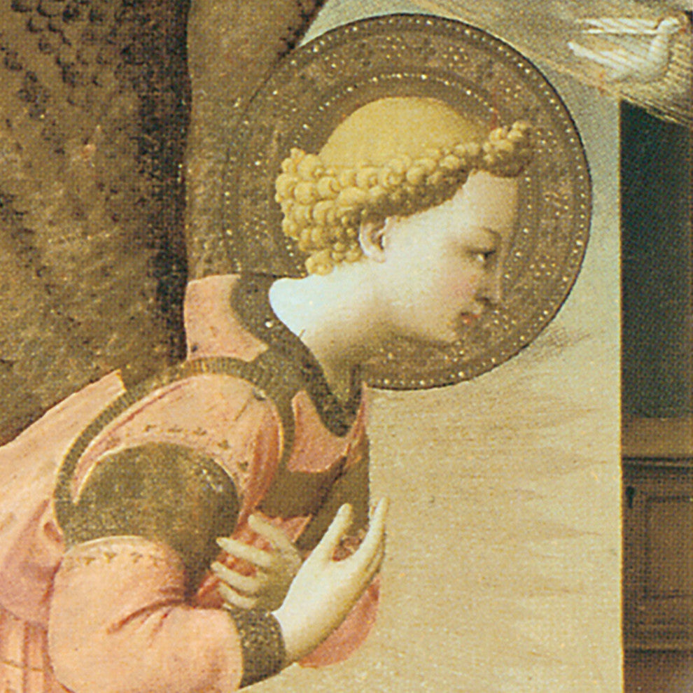 "The Annunciation Altarpiece 1426" Stretched Canvas Replica, 15"x13.5"