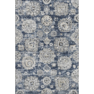 Premium Machine Washable Mayfield AMF634 Navy 9' x 12' Rug