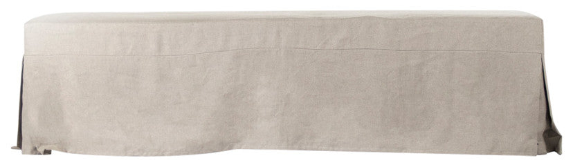 Sadie Bench, Natural Linen