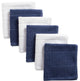DII Assorted French Blue Basic Chef Terry Dishcloth, Set of 6
