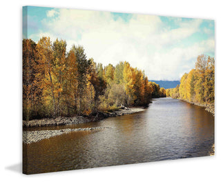 "Autumn on the River" Print on Canvas by Sylvia Cook