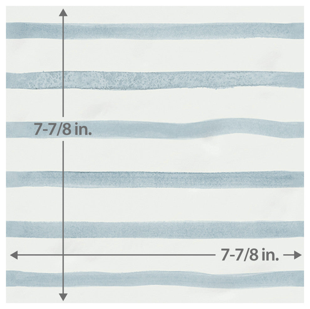 Berta Onda Decor Ceramic Wall Tile, Stripe