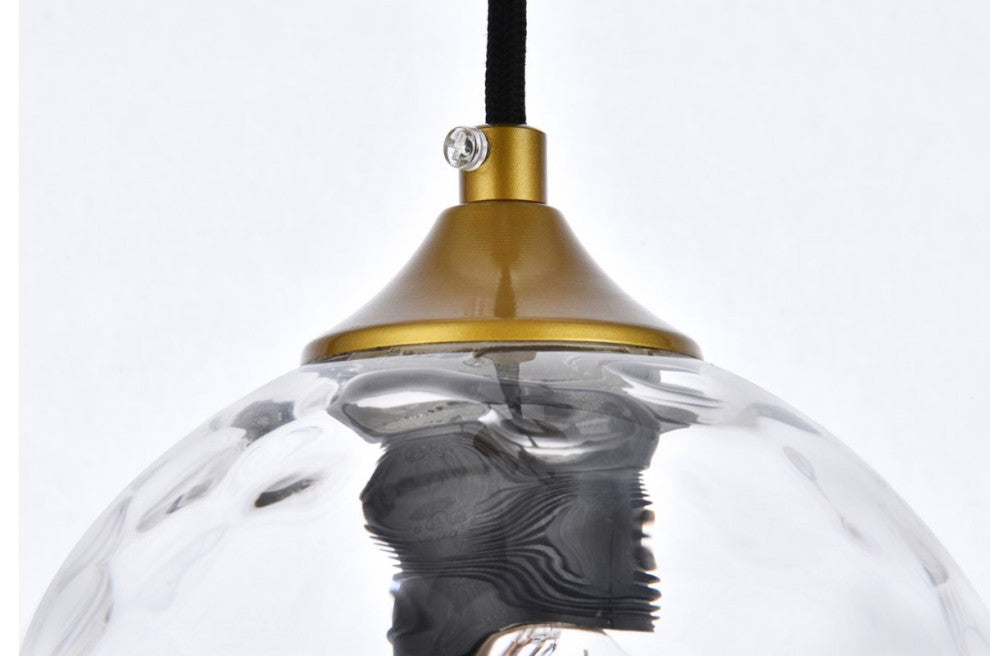 Constance 6" Brass Pendant