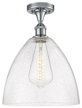 Innovations 516-1C-PC-GBD-124 1 Light Semi-Flush Mount, Polished Chrome