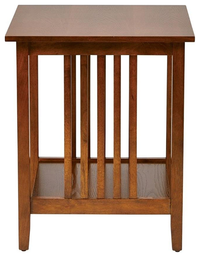 Sierra Side Table in Ash Brown Finish by OSP Home Furnishings