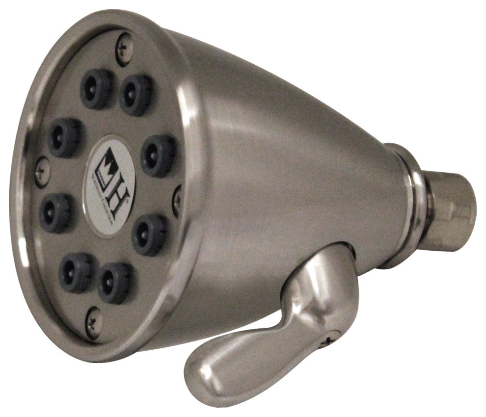 Showerhaus Round Showerhead With 8 Spray Jets Solid Brass Construction With Ad