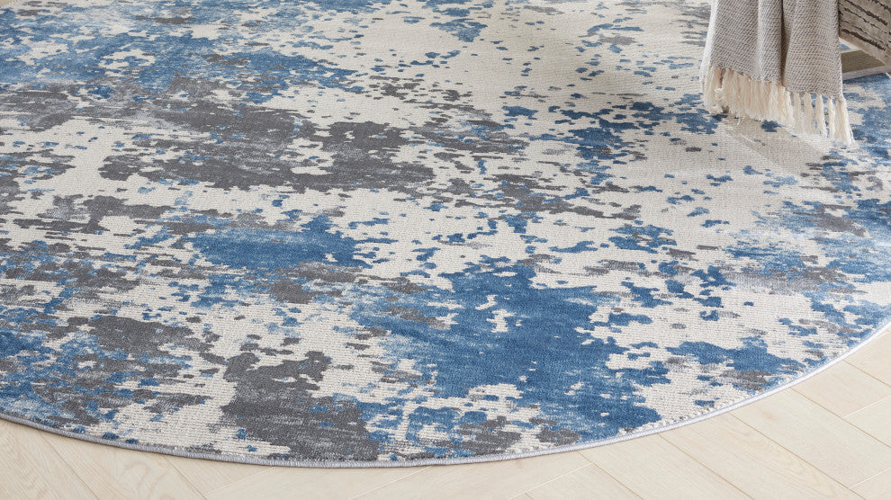 Nourison Home 5'3"xRound Rustic Textures Area Rug