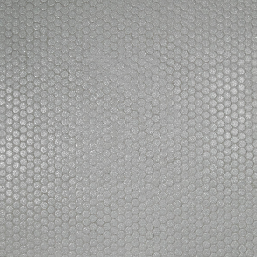 Hudson Penny Porcelain Mosaic Floor and Wall Tile, Crystalline Grey