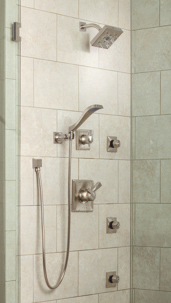 Delta Dryden Premium Single-Setting Adjustable Wall Mount Hand Shower, Stainless